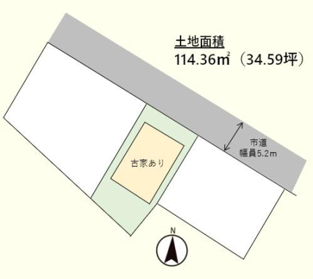 �Ԏ��} �k��5.2�������ɐړ�