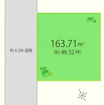 �Ԏ��} �y�n�ʐ�49.5�؂̐��`�n�I