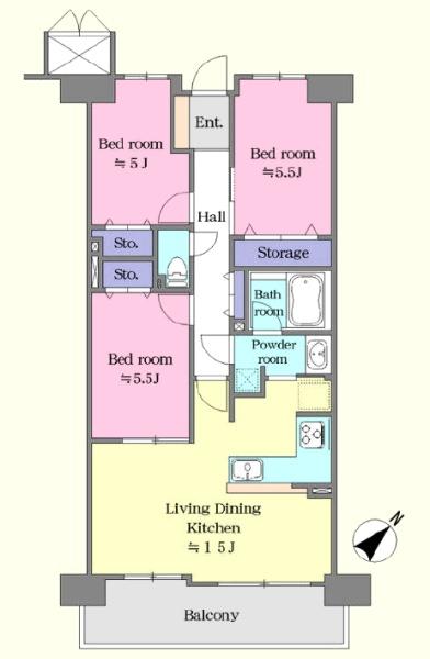 �Ԏ��} �ŏ�K�I���]�E�z������ǍD3LDK