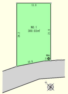 �Ԏ��} �y�n�ʐ�300.03���āI90�ؒ��I