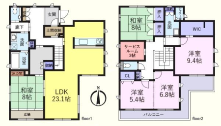 �Ԏ��} �~�n60�ؒ��I5LDK�ό^�Z��I