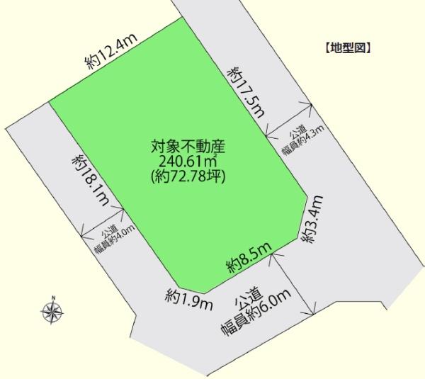 �Ԏ��} �y�n�ʐύL�X72.78�؂̐��`�n�I