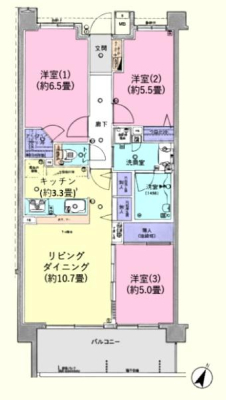 �Ԏ��} �쓌�����E�z������̗ǂ�3LDK�ł���