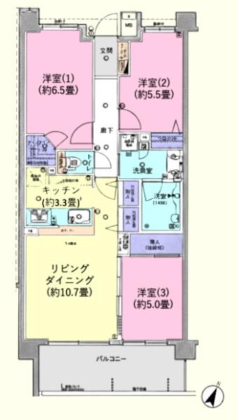 �Ԏ��} �쓌�����E�z������̗ǂ�3LDK�ł���